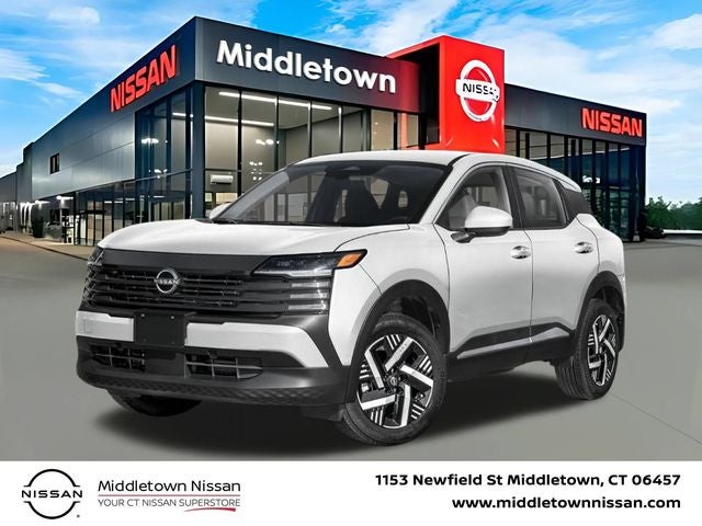 2026 Nissan Kicks SV in Fresh Powder — front three-quarter view