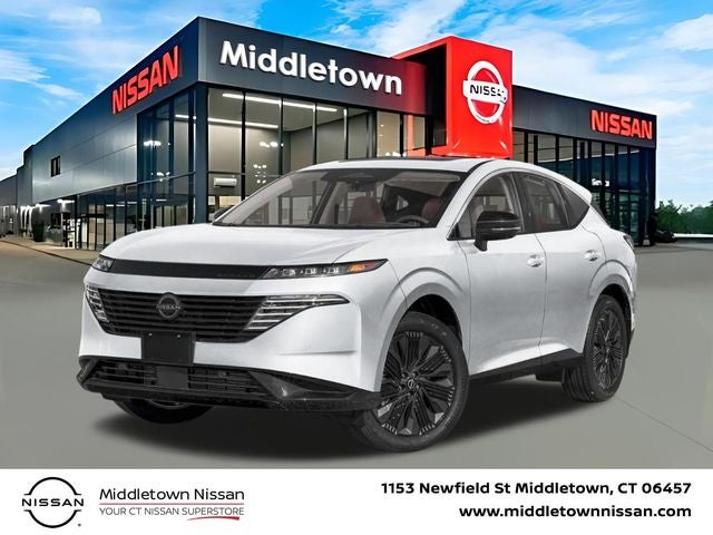 2026 Nissan Murano Platinum in Everest White Pearl Tricoat — front three-quarter view